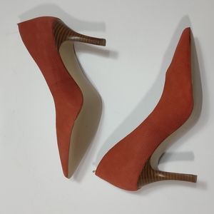 Nine West Women Cayenne Color Pumps Shoes Never Worn in Box Size 8.5 Leather